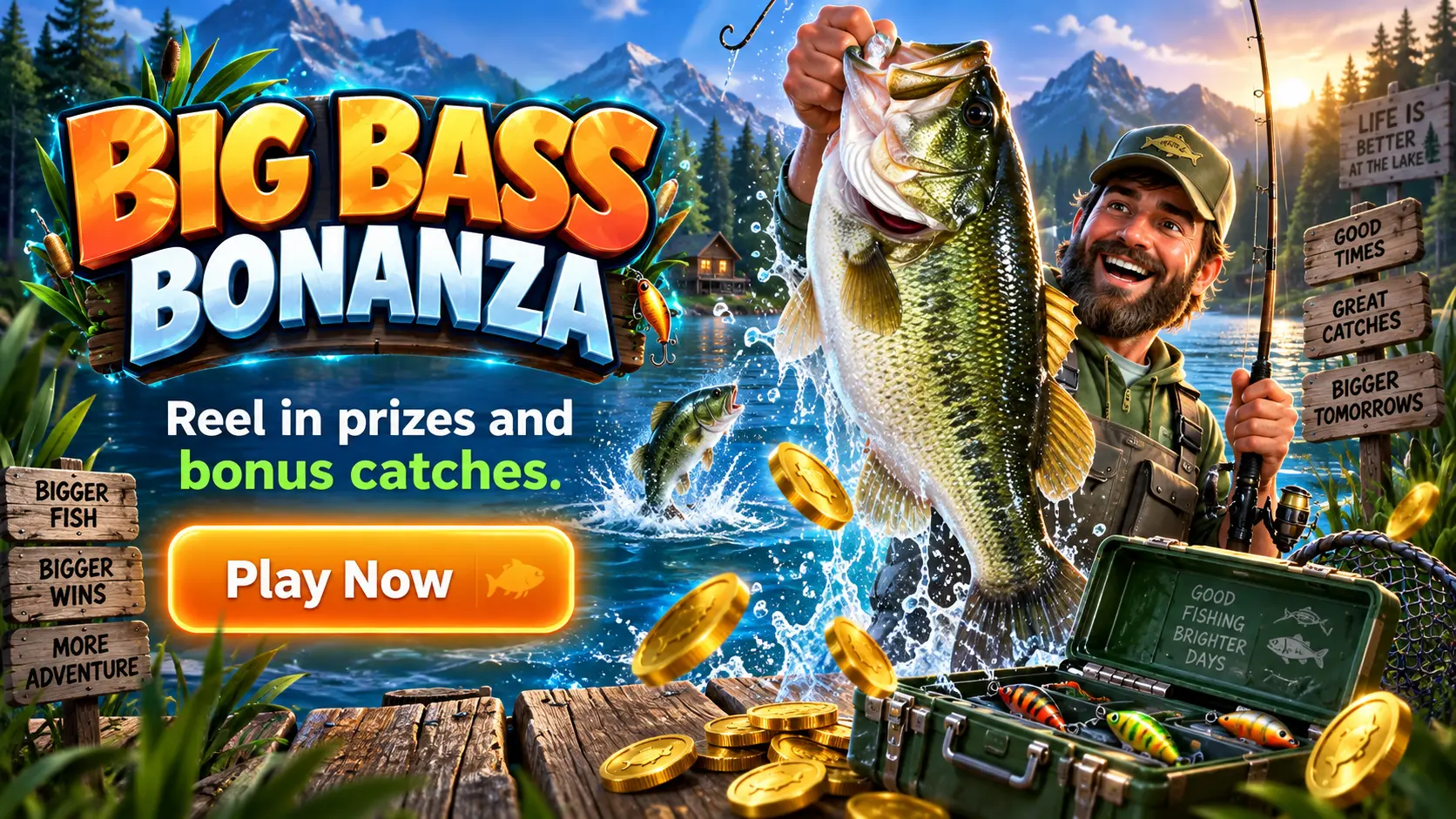 Big Bass Bonanza — Reel in prizes and bonus catches