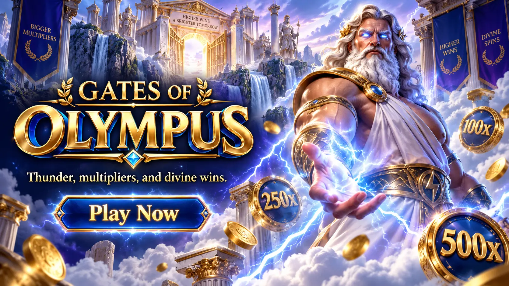 Gates of Olympus — Thunder, multipliers, and divine wins